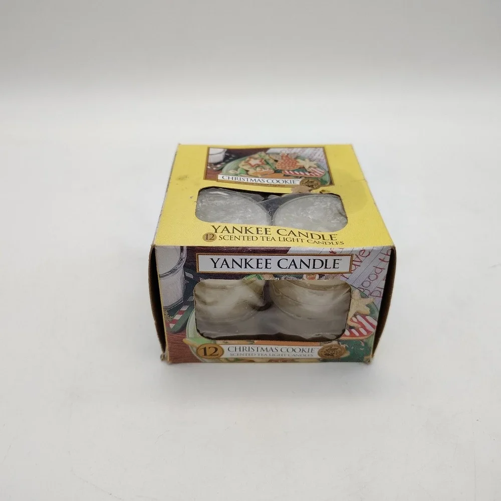 Yankee Candle CHRISTMAS COOKIE Scented 12 Tea Light Candles New Discontinued